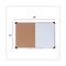 Universal 36 in. x 24 in. Melamine Cork/Dry Erase Board - Tan/White Surface, Aluminum/Plastic Frame